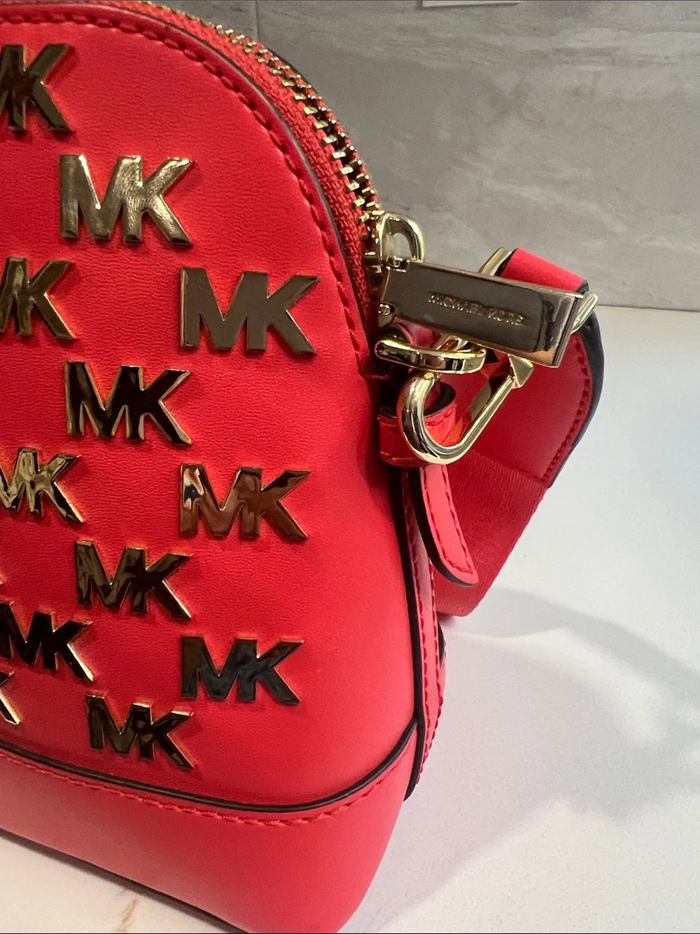 Michael Kors Pink Logo-Embellished Crossbody Bag